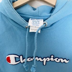 Blue Vintage Champion Hoodie